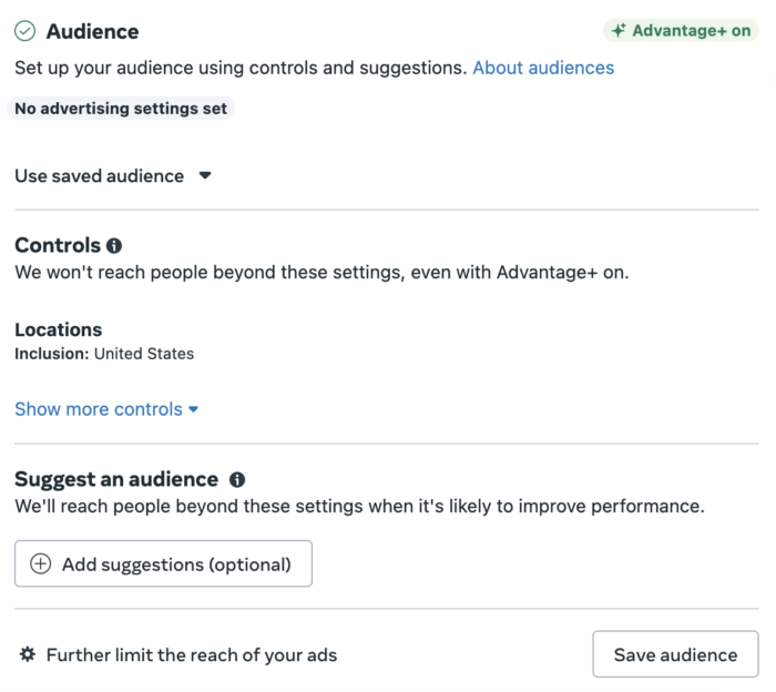 Advantages + Audience